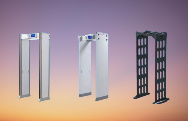 High-precision walk through metal detector for security checksHigh-precision walk through metal detector for security checks